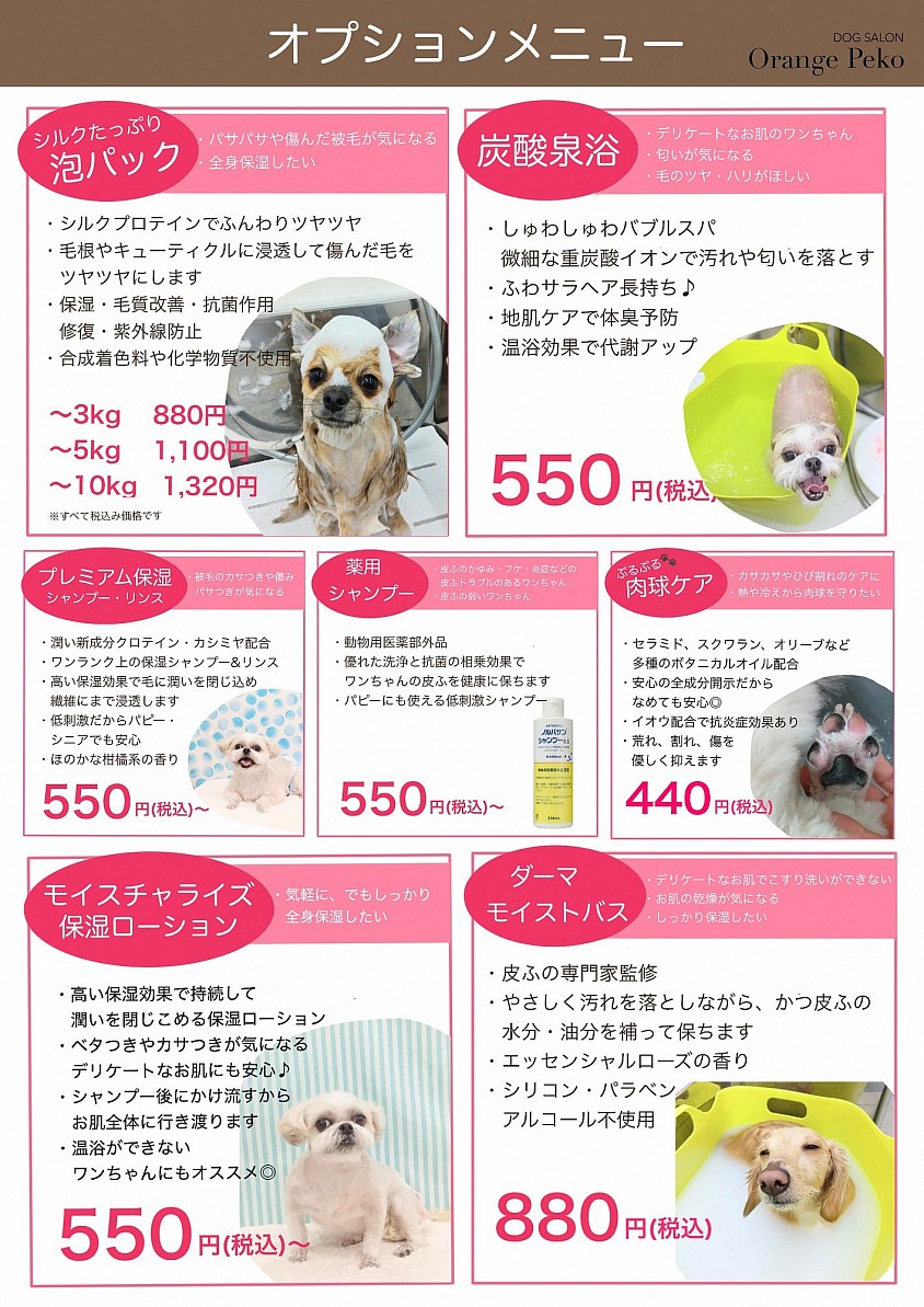 オプションメニュー